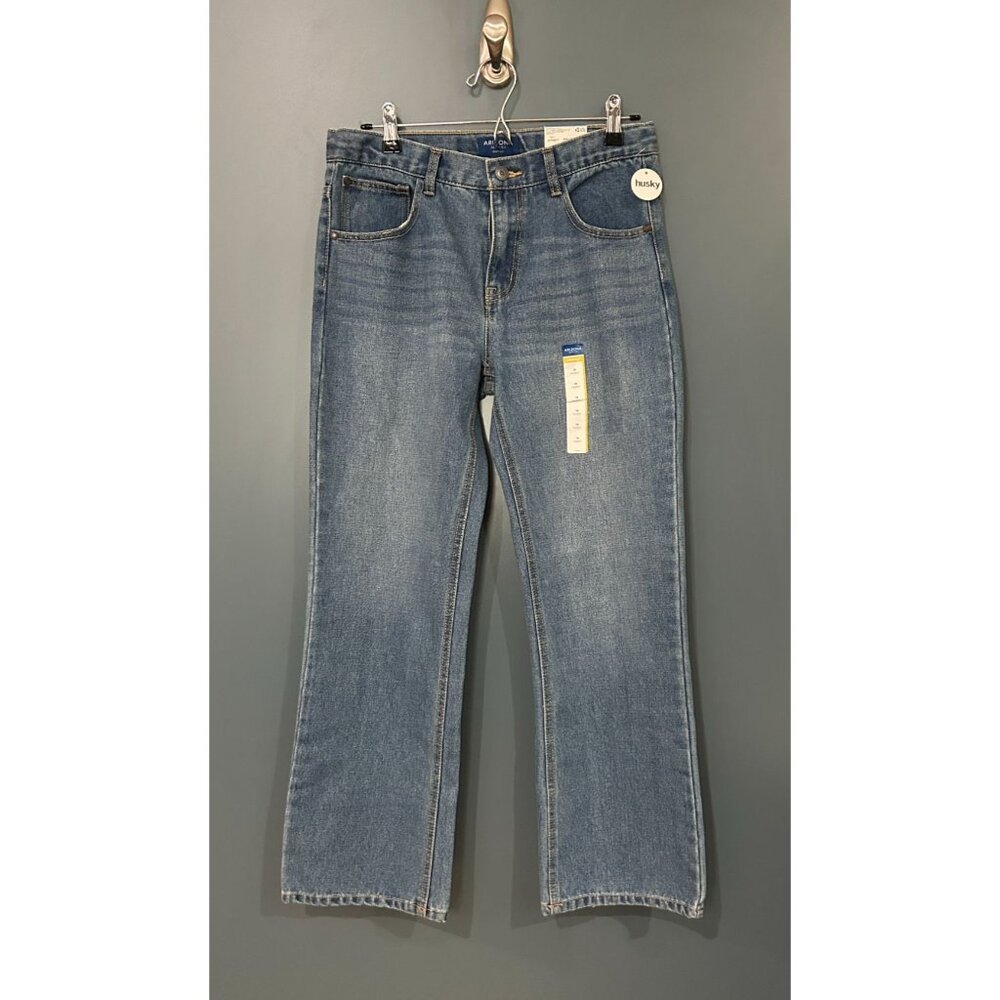 NWT Arizona Jean Company Boys 14 Husky Bootcut Jeans